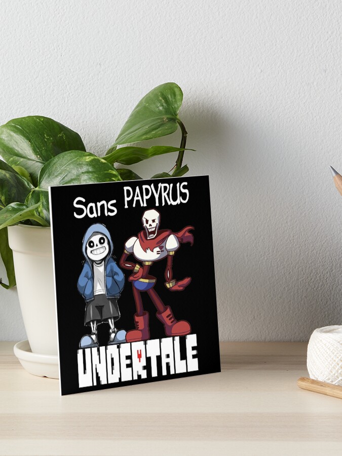 Undertale Video Game Main Characters Funny Design | Art Board Print