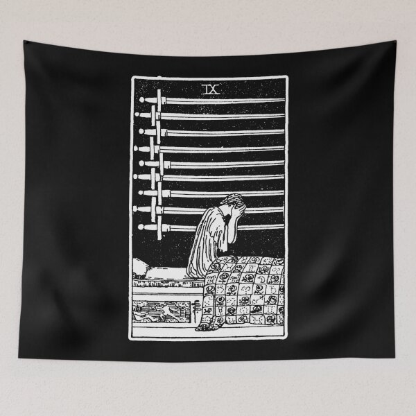 Item preview, Nine of Sowrds - IX of Swords - Tarot Card - Major Arcana - fortune telling - occult designed and sold by createdezign.
