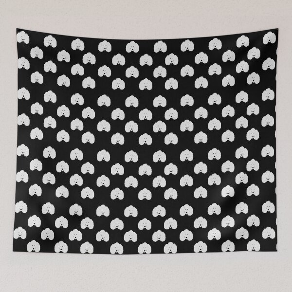Item preview, white poodle funny face poodles dogs gifts designed and sold by alaechamlal.