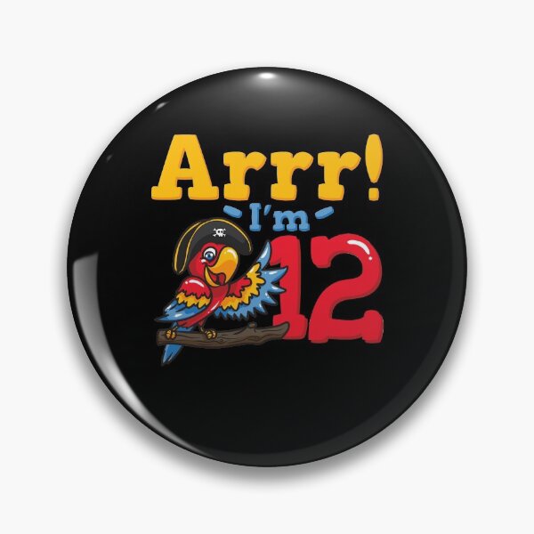 Item preview, 12th Birthday Pirate Captain Parrot designed and sold by CreativeGiftShp.