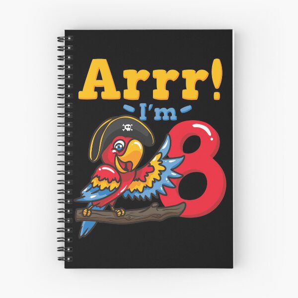 Item preview, 8th Birthday Pirate Captain Parrot designed and sold by CreativeGiftShp.