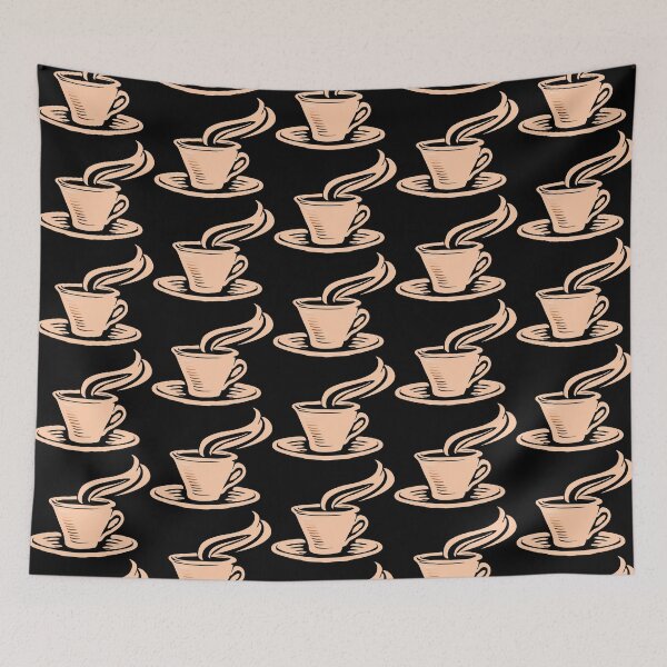 Item preview, Coffee Charging Battery funny energy levels aesthetic coffee cup and saucer with steam - Dark Mode edition designed and sold by Deegital18.