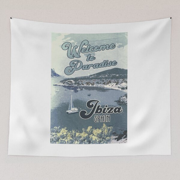 Item preview, IBIZA Spain / Vintage style poster / Welcome to Paradise designed and sold by Naumovski.