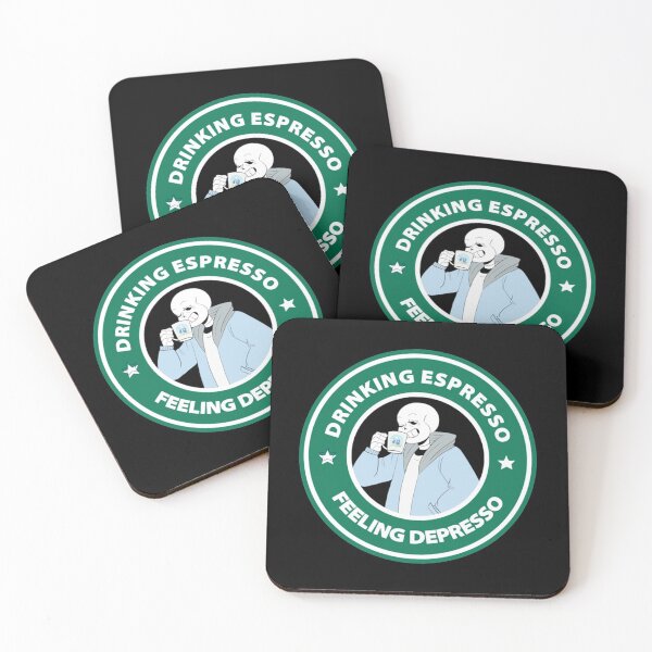 Item preview, Undertale Game - Drinking Espresso - Feeling Depresso designed and sold by EthelLyle3.