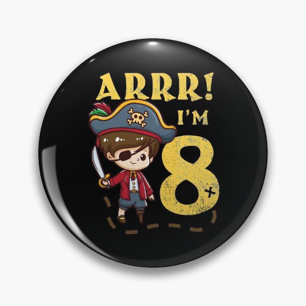 Item preview, 8th Birthday Pirate Captain designed and sold by CreativeGiftShp.