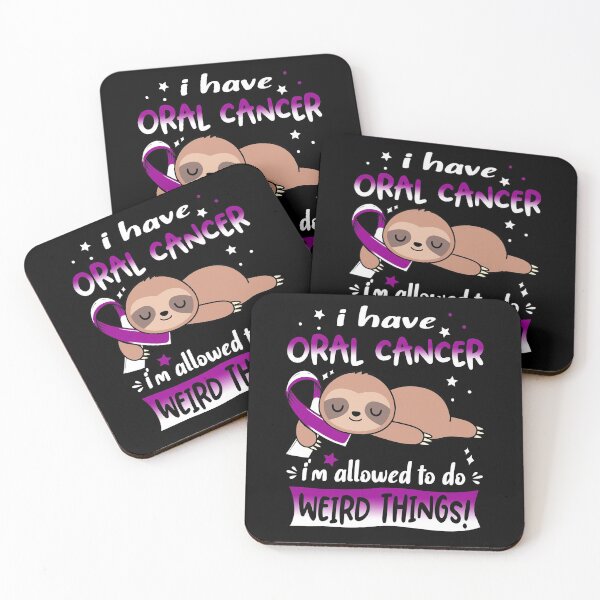 Item preview, Oral Cancer Awareness Funny I have Oral Cancer i'm allowed to do Weird Things! designed and sold by JanetShop809.