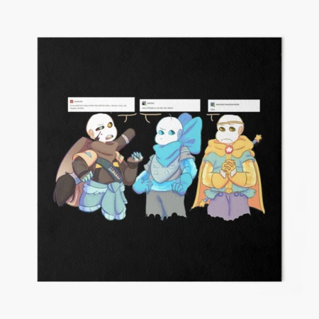 Horror sans  Art Board Print for Sale by ElinaSanglert