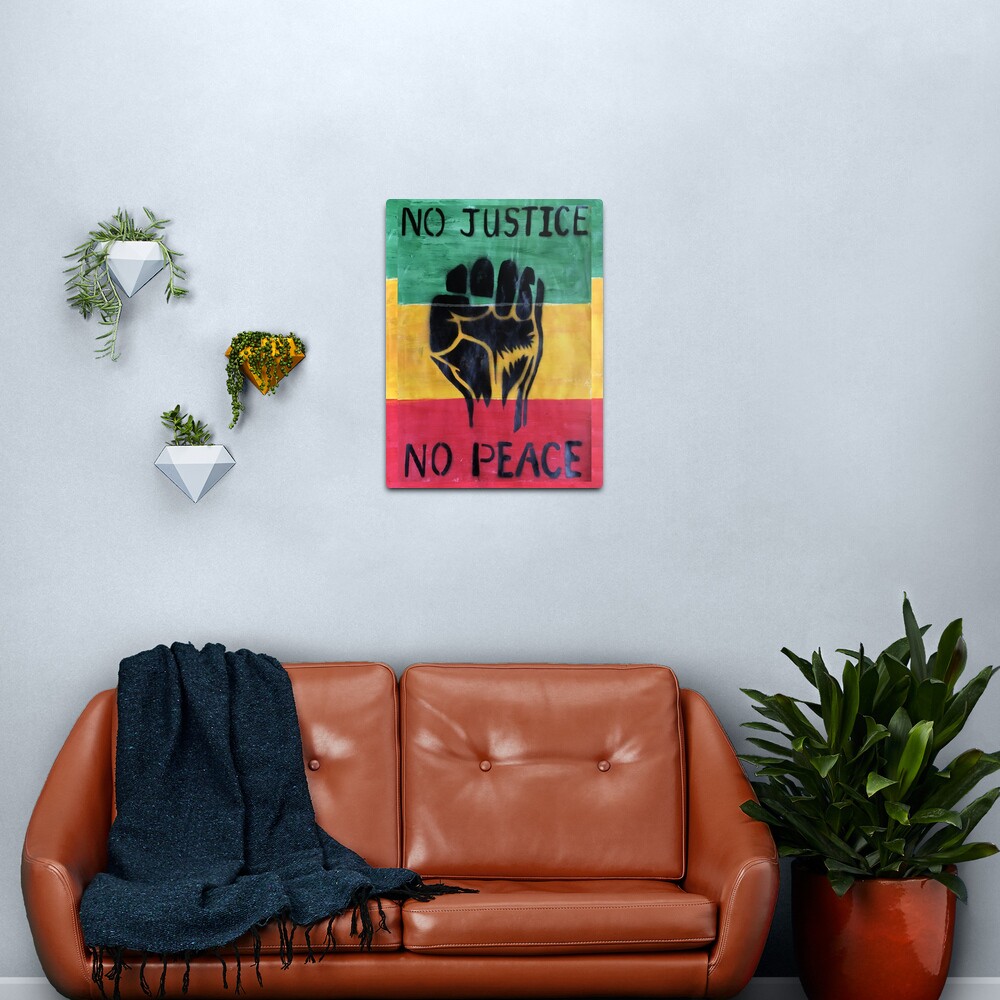 No Justice No Peace Metal Print