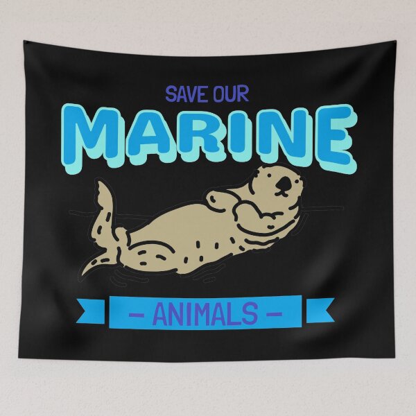 Item preview, Save our Marine Animals #6 Otter designed and sold by Hypnotees.