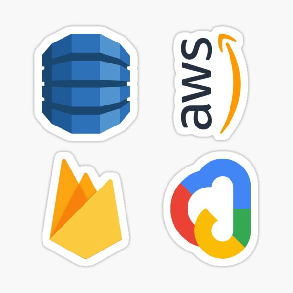 AWS DynamoDB, AWS, Firebase, Google Cloud - Sticker Pack Sticker