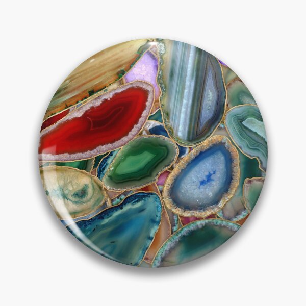 Item preview, Geodes crystal pattern - Multicolor  designed and sold by k9printart.