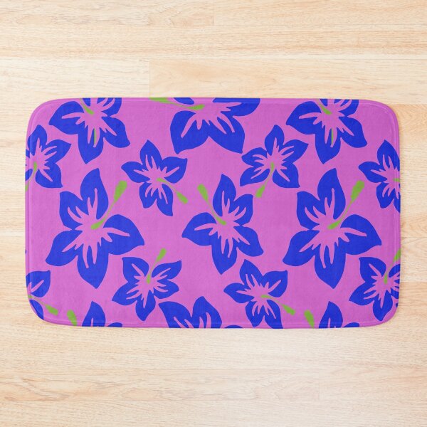 Item preview, Pink With Blue Hibiscus  designed and sold by FantasySkyArt.