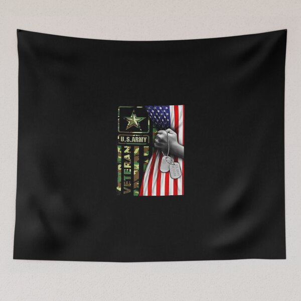 Item preview, Ejército de los Estados Unidos veterano bandera soldado militar de EE.UU. ejército camiseta designed and sold by JessicaIncledon.