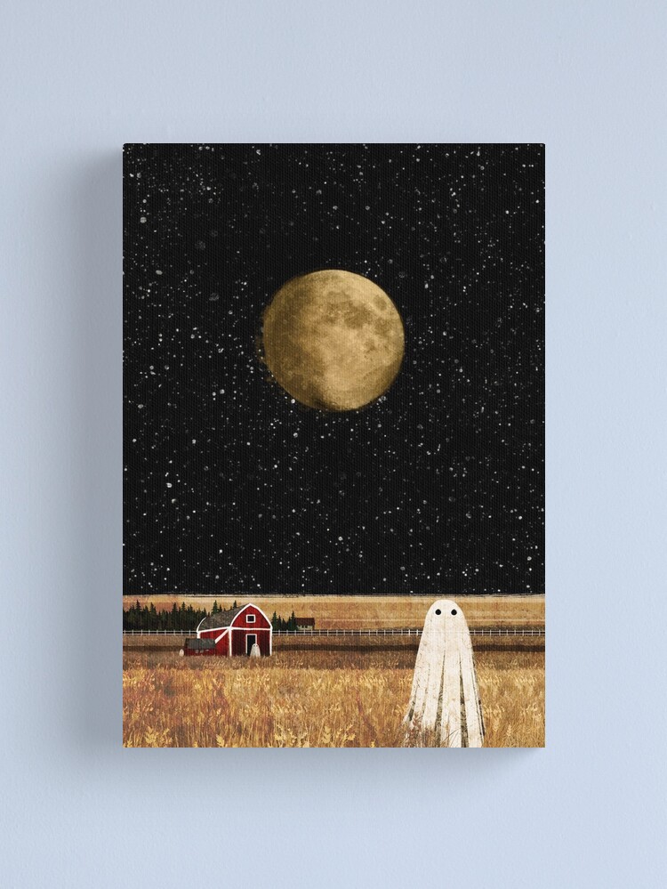 Canvas Print, Harvest Moon designed and sold by katherineblower