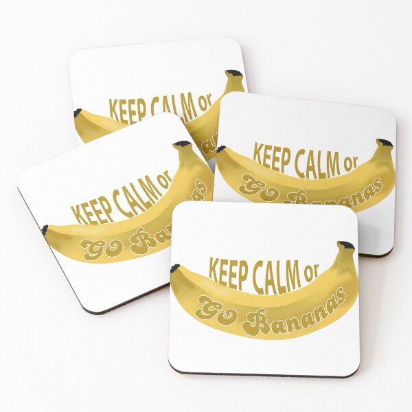 Item preview, Keep Calm or Go Banana Funny Saying designed and sold by HasCreations.