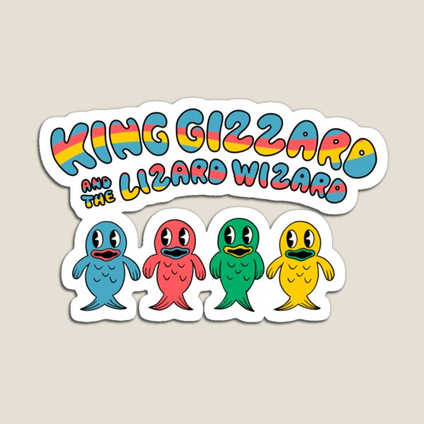 Poissons King Gizzard And The Wizard Lizard Magnet