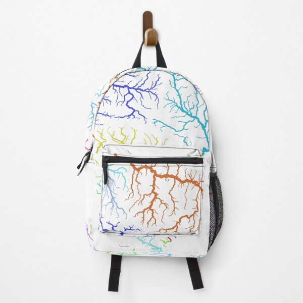 Item preview, Hispaniola River Basin Map in Rainbow Colours with White Background designed and sold by GrasshopperGeo.