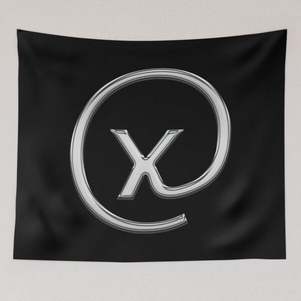 Item preview, x in an @ sign designed and sold by Logo-stick.