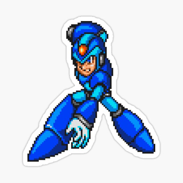 Mega Man X Sticker For Sale By Javisaur Redbubble