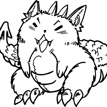 Artwork thumbnail, "fierce" Cat Rar by Petshap Incs