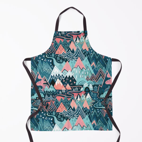 Item preview, Maximalist Mountain Maze - Pastel Pink & Aqua designed and sold by TigaTiga.