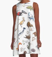 A bis Z von Amazing Animals A-Linien Kleid