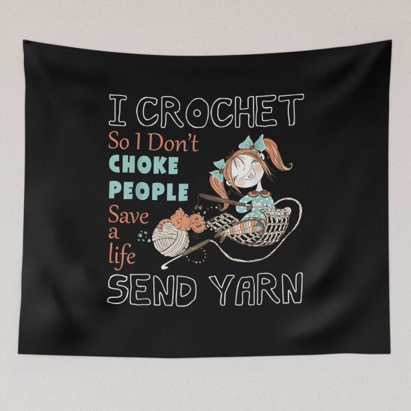 Item preview, Funny Crocheting Crocheter Hook Knitting Quilter I Crochet  designed and sold by anniet33.