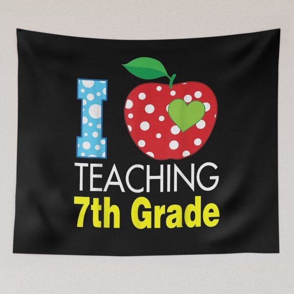 Item preview, I Love Teaching Seventh Grade 7th Teacher Back To School  designed and sold by maizreo.