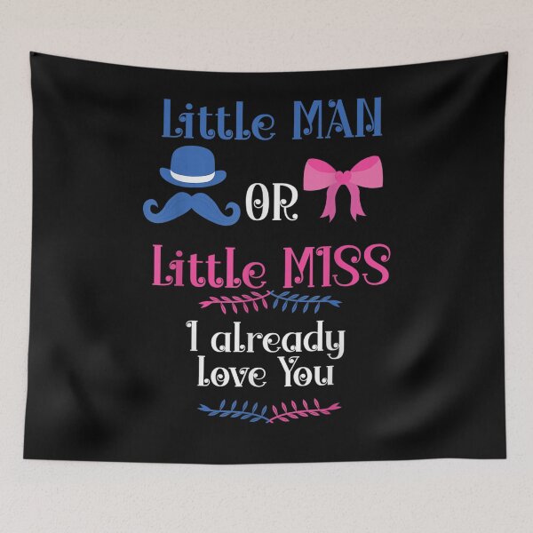 Item preview, Little Man Or Miss I Already Love You Gender Reveal Party  designed and sold by maizreo.