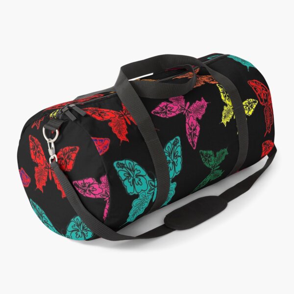 Item preview, colorfull butterfly on dark background pattern designed and sold by dionysusgk555.