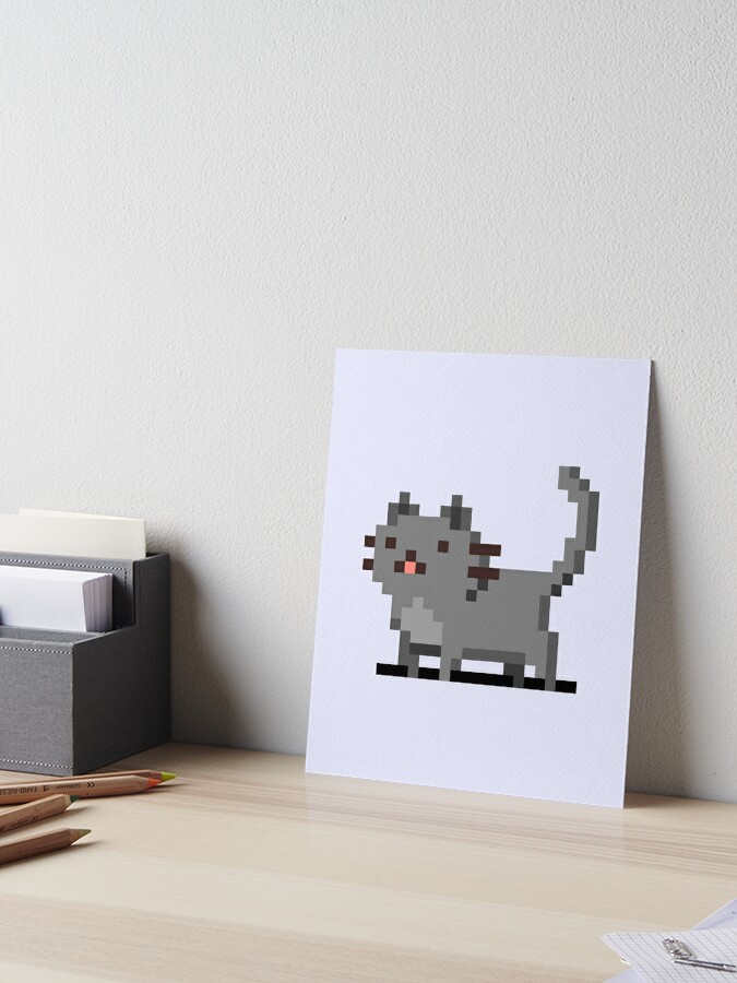 Kitten Pixel Art Prints for Sale