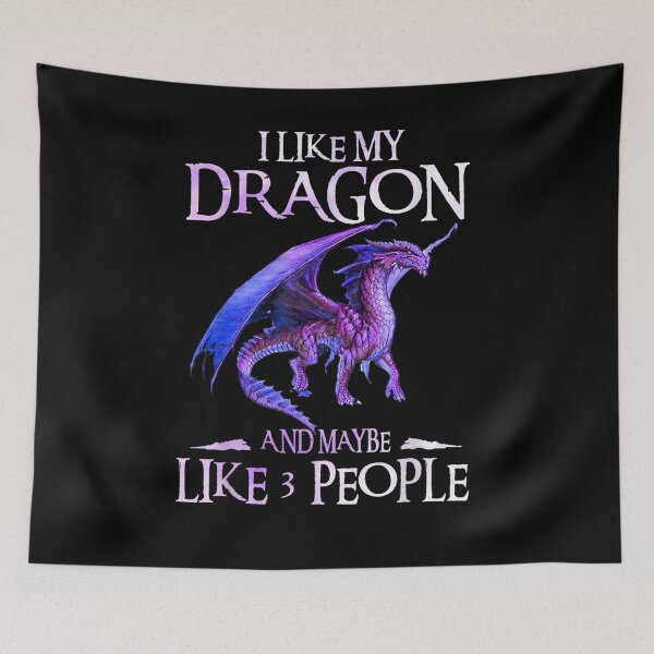 Item preview, Dragon I Like Dragon And Maybe 3 People Funny Dragon Lovers  designed and sold by maizreo.