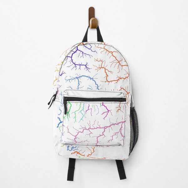 Item preview, Honduras River Basin Map in Rainbow Colours with White Background designed and sold by GrasshopperGeo.