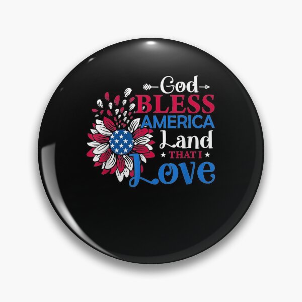Item preview, God Bless America Land That I Love Sunflower American Flag  designed and sold by maizreo.