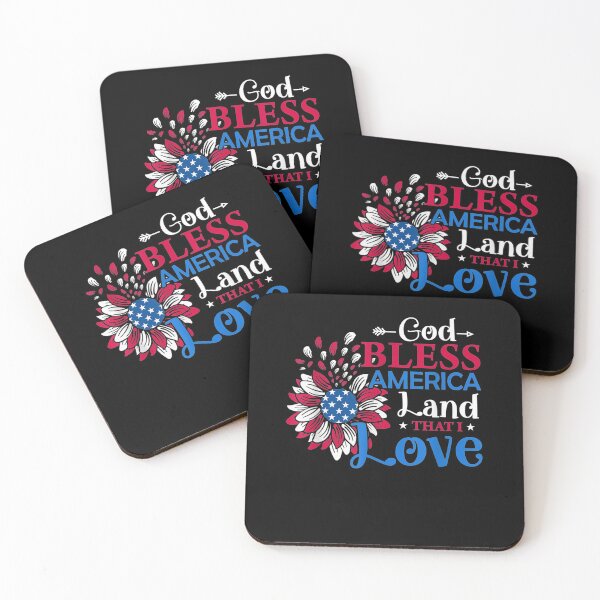 Item preview, God Bless America Land That I Love Sunflower American Flag  designed and sold by maizreo.