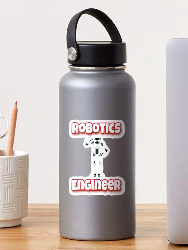 Thumbnail 1 of 3, Sticker, Robotics Engineer designed and sold by ProjectRobotics.