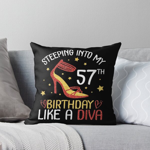 Item preview, Stepping Into My 57th Birthday Like A Diva Happy To Me Mom  designed and sold by maizreo.