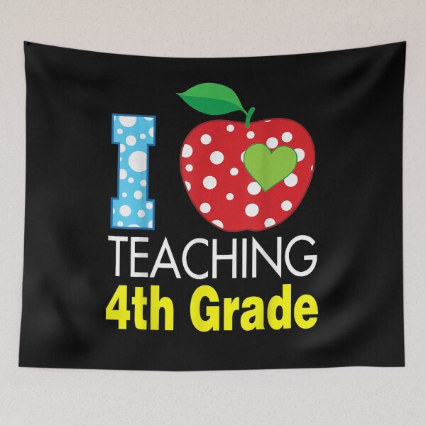 Item preview, I Love Teaching Fourth Grade 4th Teacher Back To School  designed and sold by maizreo.