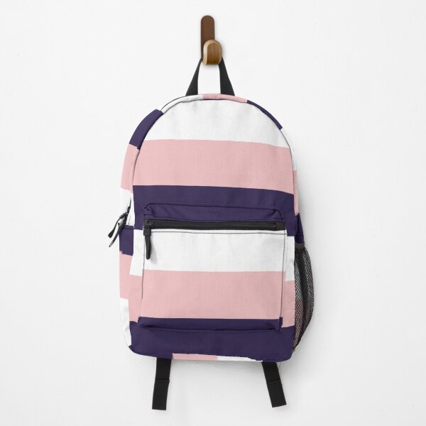 Item preview, 3 Large NAVY BLUE, BABY PINK and WHITE Horizontal STRIPES designed and sold by RachelMacht.