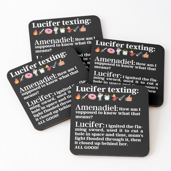 Item preview, Lucifer Texting Emojis to Amenadiel | Lucifer Morningstar  designed and sold by KauzSL.