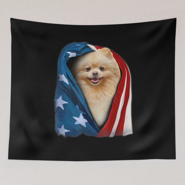 Item preview, July 4th Independence Day American Flag Pomeranian  designed and sold by maizreo.