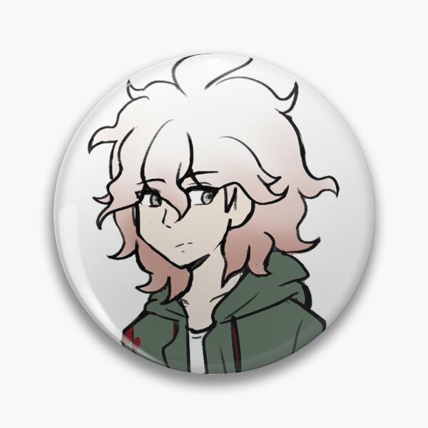 Item preview, Nagito Komaeda sticker/pins designed and sold by makaruu.