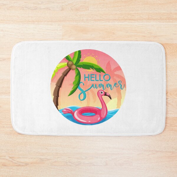 Item preview, Pink Flamingo Hello Summer designed and sold by jonrdesign.