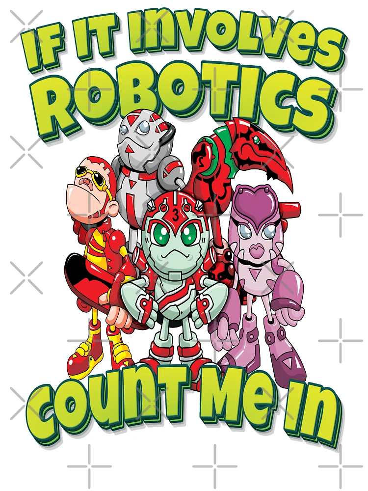 Thumbnail 4 of 4, Boxy T-Shirt, If It Involves Robotics Count Me In designed and sold by ProjectRobotics.