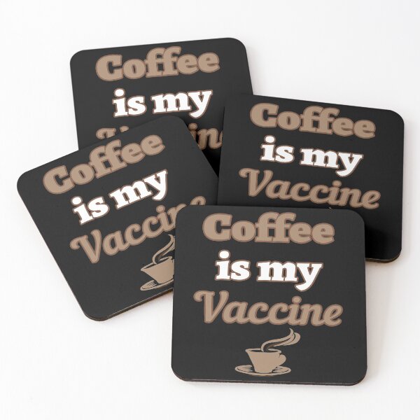 Item preview, Coffee Is My Vaccine Funny Quote designed and sold by Color-Sparkle.