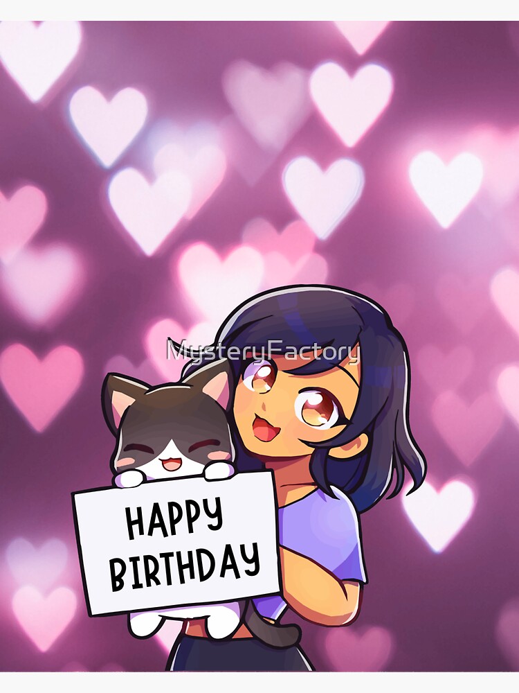 Aphmau Happy Birthday T Sticker For Sale By Mysteryfactory Redbubble