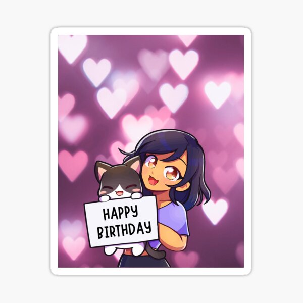 “Aphmau Happy Birthday Gift” Sticker for Sale by MysteryFactory | Redbubble