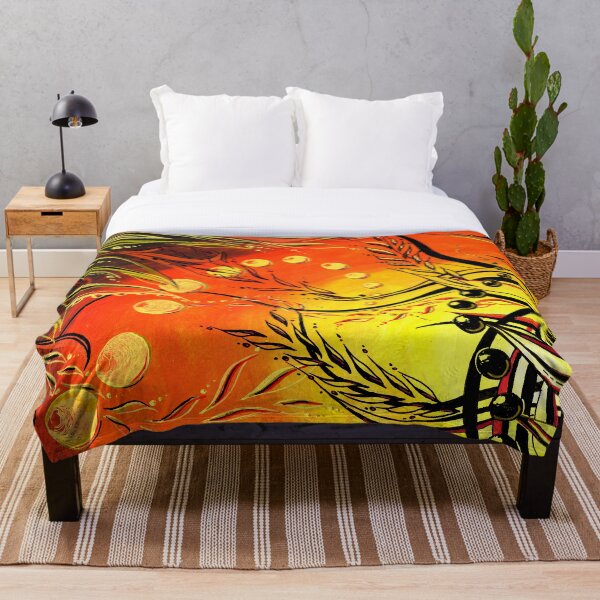Item preview, Emotions - Cool abstract painting in red, yellow and black designed and sold by daljitkbabel.