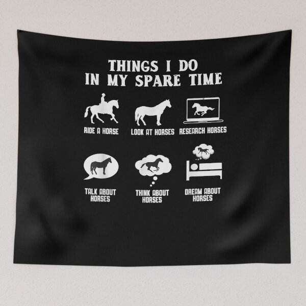 Item preview, Funny Horse Lover Equestrian Rider Saying Think About Horses  designed and sold by maizreo.