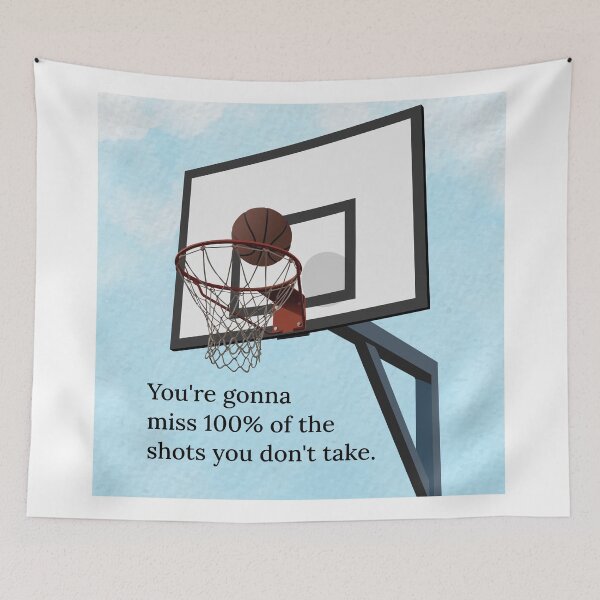 Artikelvorschau, Basketball Korb Wurf Treffer Sport Motivation Spruch entworfen und verkauft von CreatDifference.